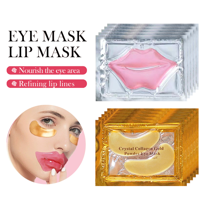 Face Mask Skincare - 10/20 adet Altın Kristal Kollajen Göz