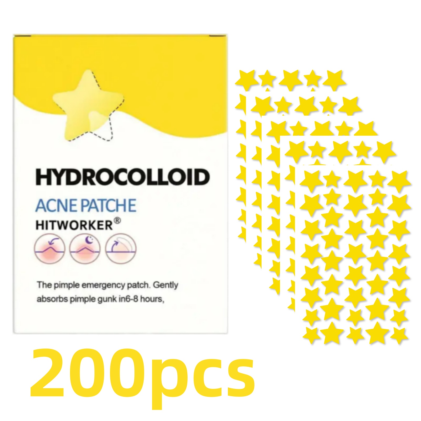 Skincare China - 200/400 Adet Yıldız Şeklinde Akne Bantları