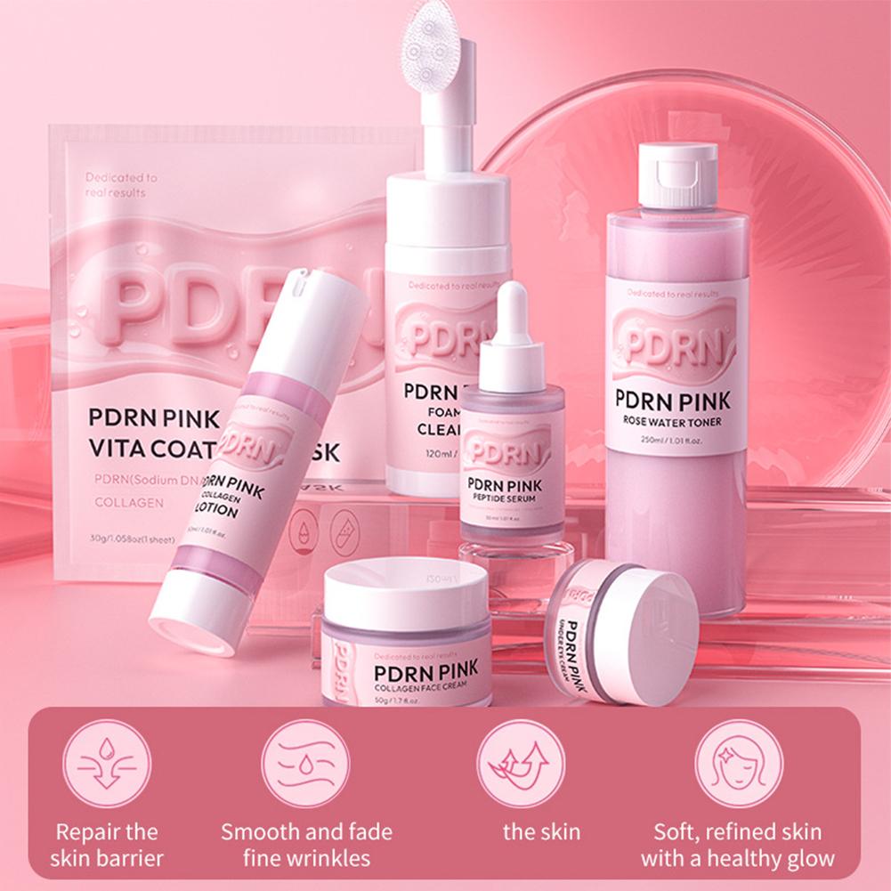 Skincare Glowing - Pembe PDRN Somon DNA Kolajen Cilt