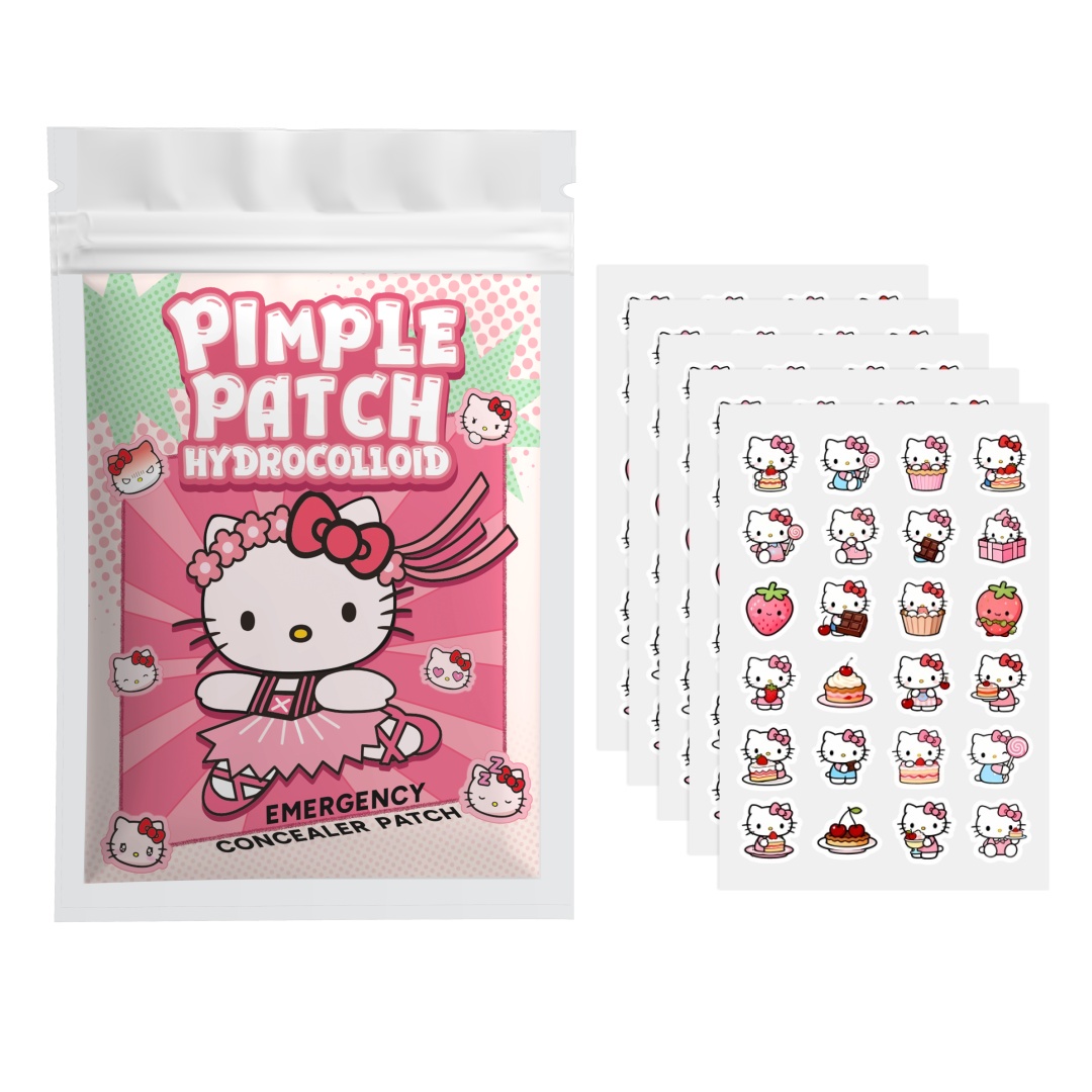 Face Oil - 24/48/72/120 adetlik Hello Kitty yamaları, hidrokolloid