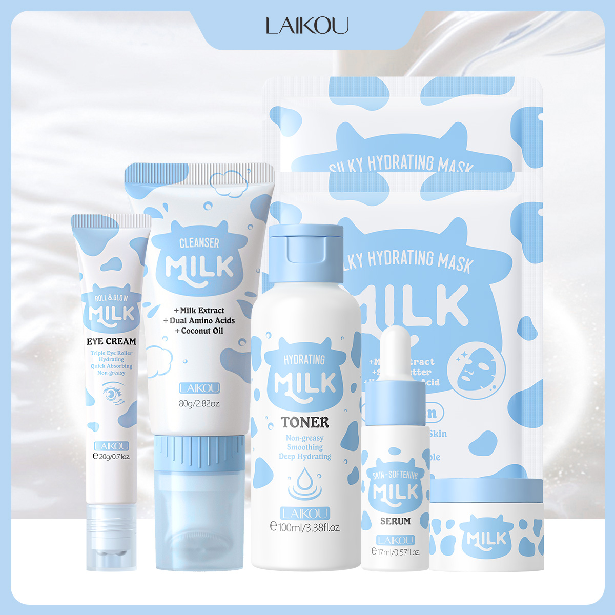 LAIKOU 6 Parça Süt Nemlendiric - Skincare Glowing incelemesi ve fiyatı